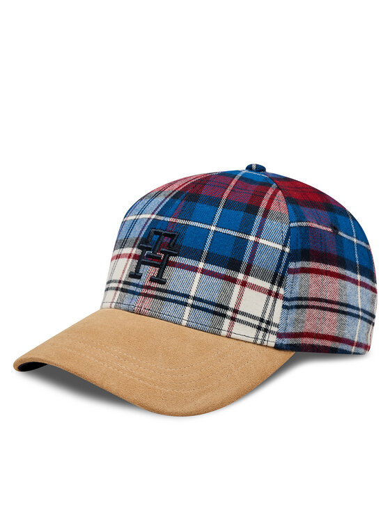 Tommy Hilfiger Cap Th Monogram Tartan Cap AM0AM11991 Blau | Modivo.de