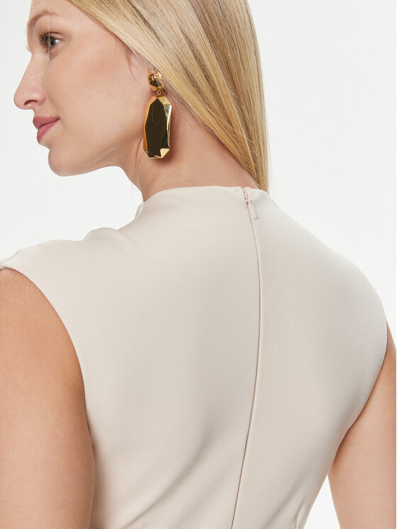 Guess Guess Повсякденна сукня Sl Val W4RK48 KC1M0 Бежевий Bodycon Fit