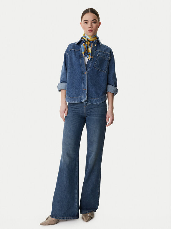 Marella Marella Τζιν 2613181014 Σκούρο μπλε Wide Leg