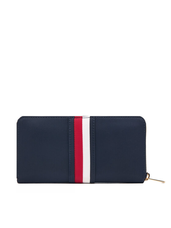 Tommy Hilfiger Tommy Hilfiger Портфейл Th Icon Lrg Za Nylon Corp AW0AW19165 Тъмносин