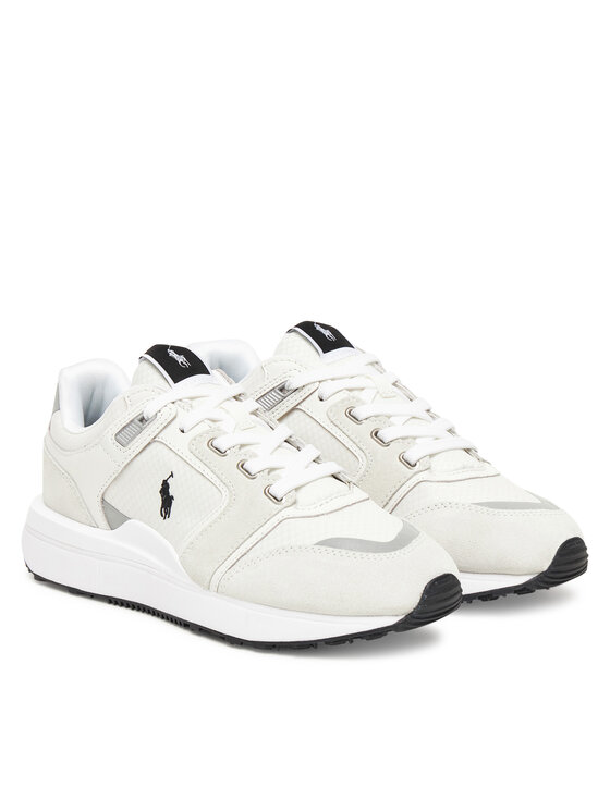 Polo Ralph Lauren Polo Ralph Lauren Sneakersy Train 89 V2 Suede-Paneled Sneaker 809973974001 Bílá