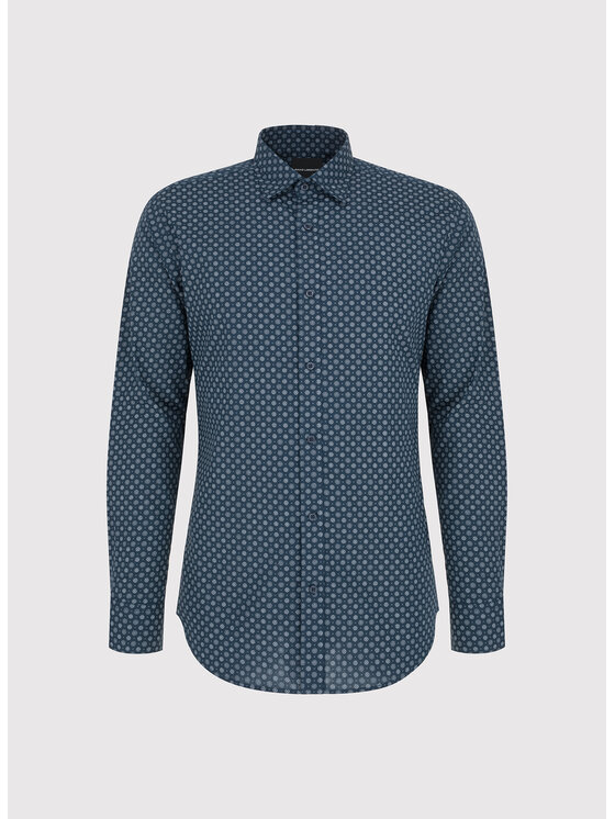 Pako Lorente Pako Lorente Koszula P25WN-1X-032 Granatowy Slim Fit