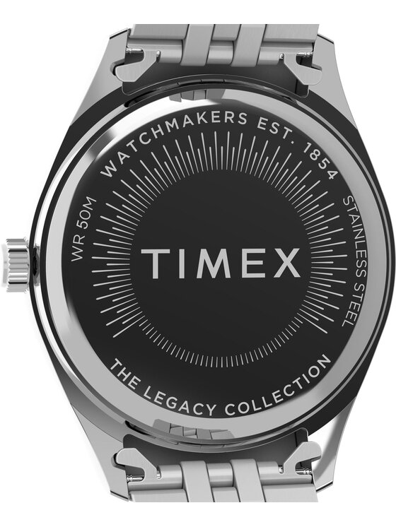 Timex Timex Zegarek TW2Y20100 Srebrny