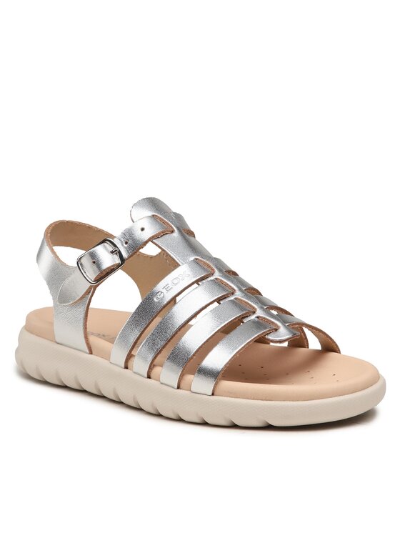 Geox Geox Sandály J Sandal Soleima Gir J35GSB 000CF C1007 S Stříbrná
