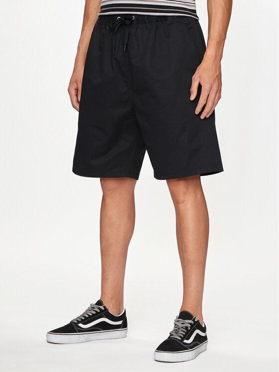 Converse Pantaloni scurți sport M Woven Short 10024609-A01 Negru Regular Fit