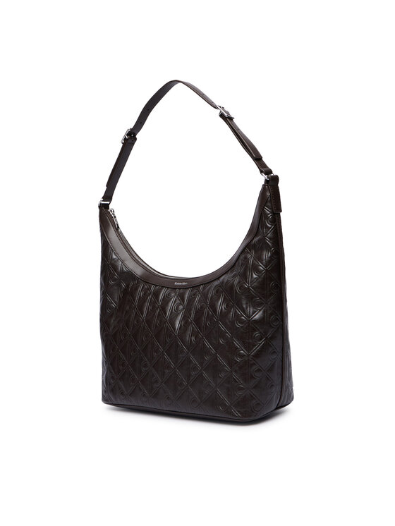 Calvin Klein Calvin Klein Rankinė Emblem Aop Debossed Medium Shbag LV04F3875G Ruda