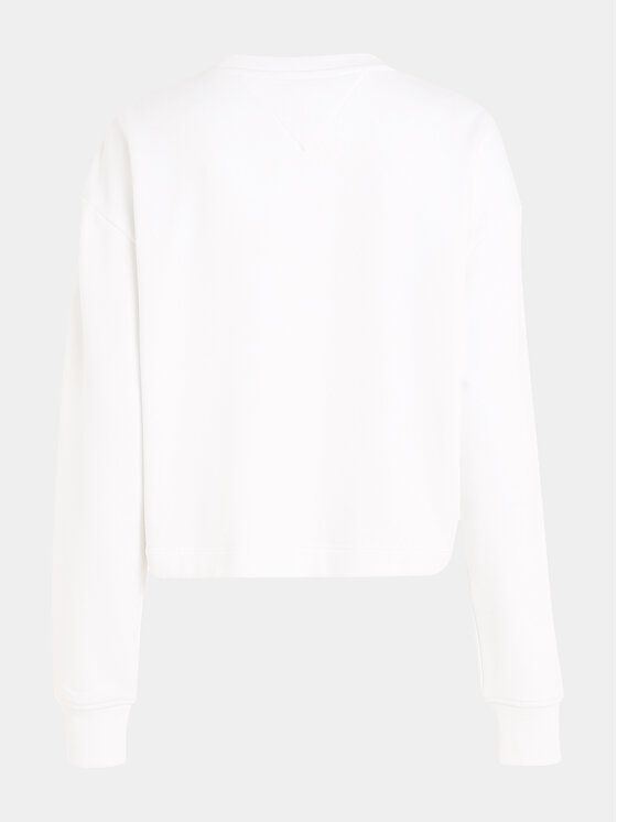 Tommy Jeans Tommy Jeans Pluus Essential Logo DW0DW16140 Valge Relaxed Fit