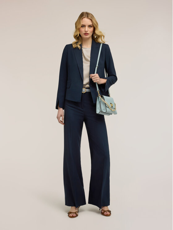 Motivi Motivi Pantaloni di tessuto P046Q004386N034 Blu Over Fit