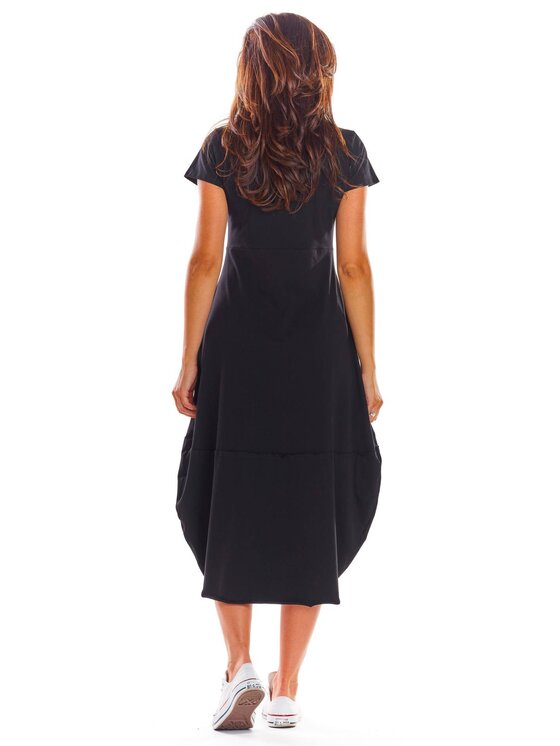 Infinite You Infinite You Sukienka letnia M213 Czarny Basic Fit