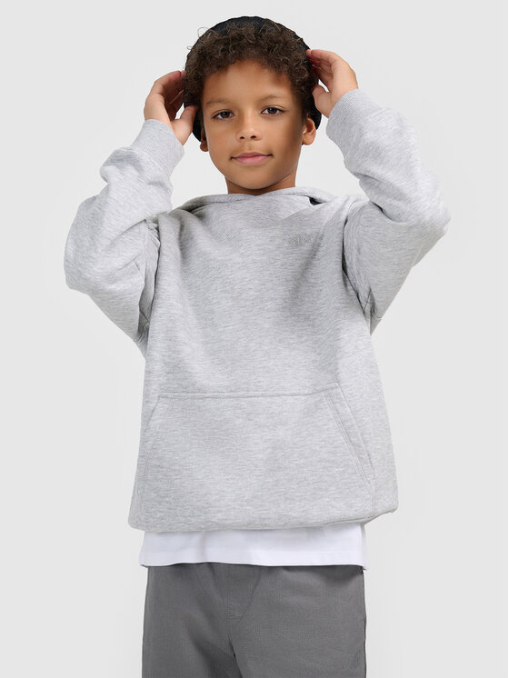 4F 4F Bluza NOS Szary Loose Fit