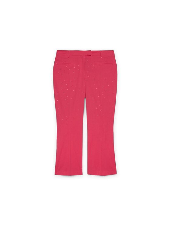 Fiorella Rubino Fiorella Rubino Spodnie materiałowe P140L002113N019 Czerwony Cropp Fit
