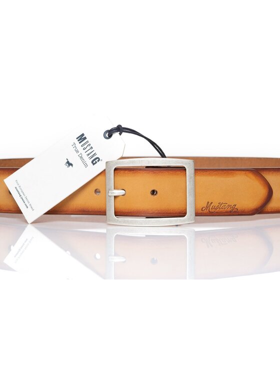 Mustang Mustang Cintura da uomo BELT Marrone