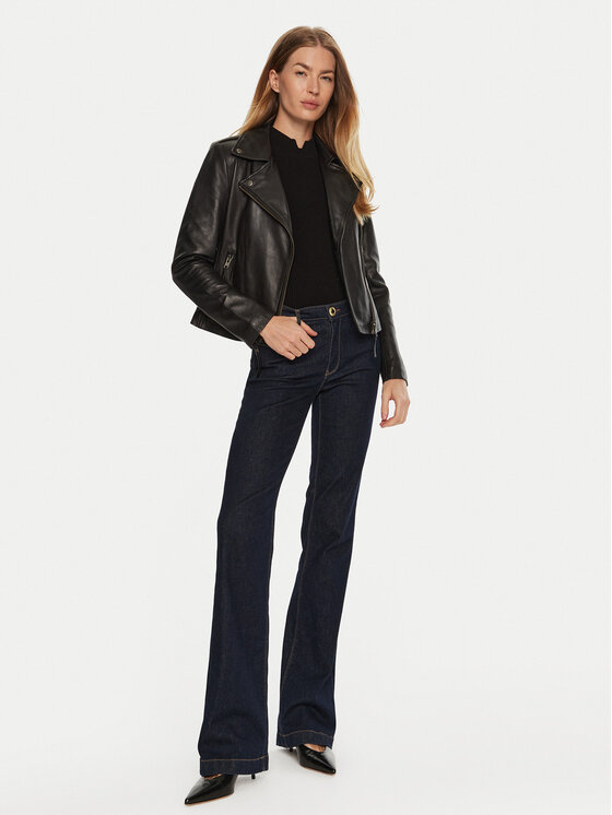 Serge Pariente Serge Pariente Giacca di pelle City Girl Nero Regular Fit