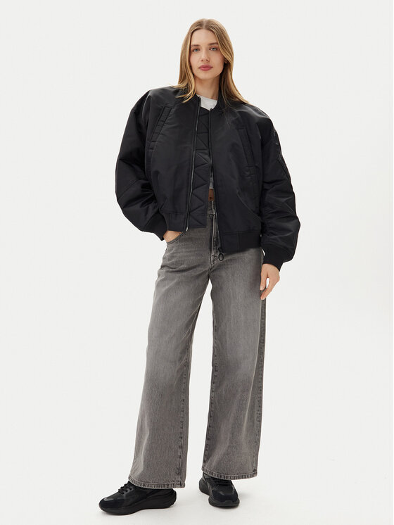 G-Star Raw G-Star Raw Bomber dzseki Macro D25989-C143 Fekete Oversize
