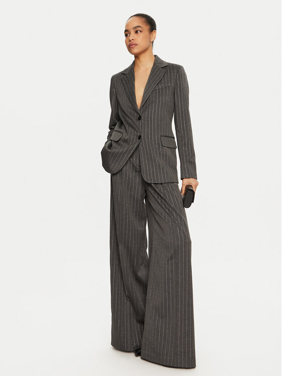 Liu Jo Liu Jo Spodnie materiałowe WF4304 T0788 Szary Regular Fit