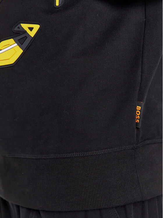 BOSS Boss Džemperis WeBikerGear 50497103 Juoda Relaxed Fit