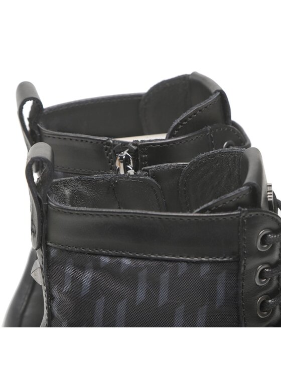 KARL LAGERFELD KARL LAGERFELD Trapper stila apavi KL11256 Melns