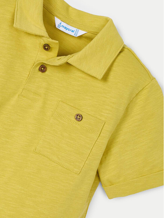 Mayoral Mayoral Polo 3109 Żółty Regular Fit