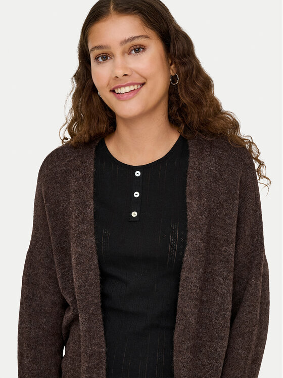 ONLY ONLY Strickjacke Talio 15358604 Braun Regular Fit