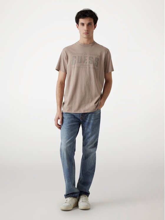 Guess Guess T-Shirt 172903 Szary Classic Fit