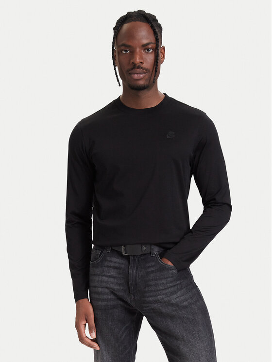 KARL LAGERFELD KARL LAGERFELD Longsleeve 755002 564200 Czarny Regular Fit