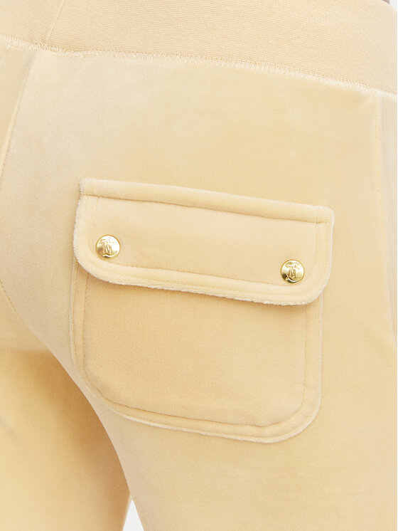 Juicy Couture Juicy Couture Donji dio trenerke Layla JCSEBJ001G Žuta Regular Fit