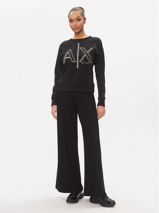 Armani Exchange Armani Exchange Mikina 3DYM11 YJEBZ 1200 Černá Regular Fit