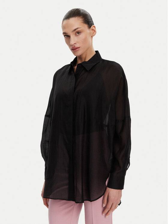 ACCESS FASHION ACCESS FASHION Cămașă 53-7068-104 Negru Loose Fit