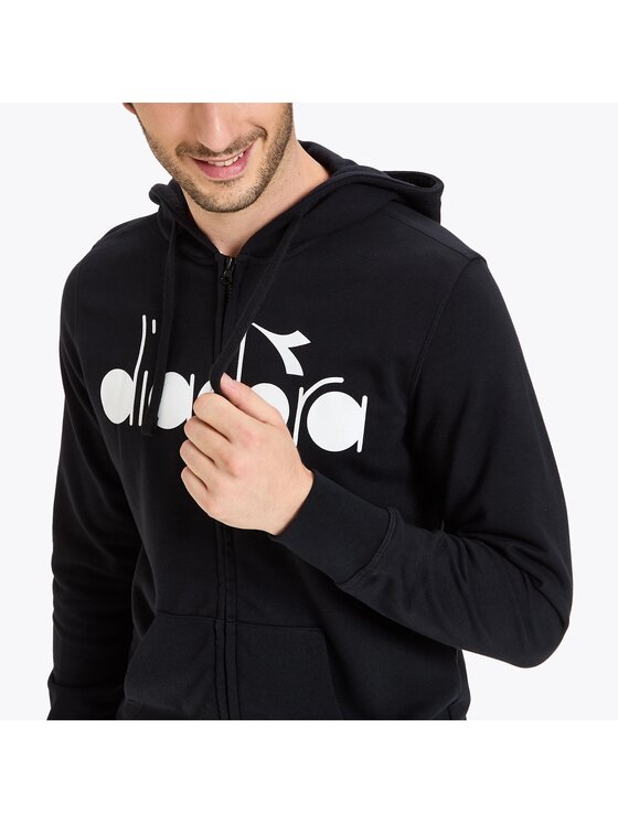 Diadora Diadora Bluza HD FZ SWEAT DIADORA CLUB Czarny Basic Fit