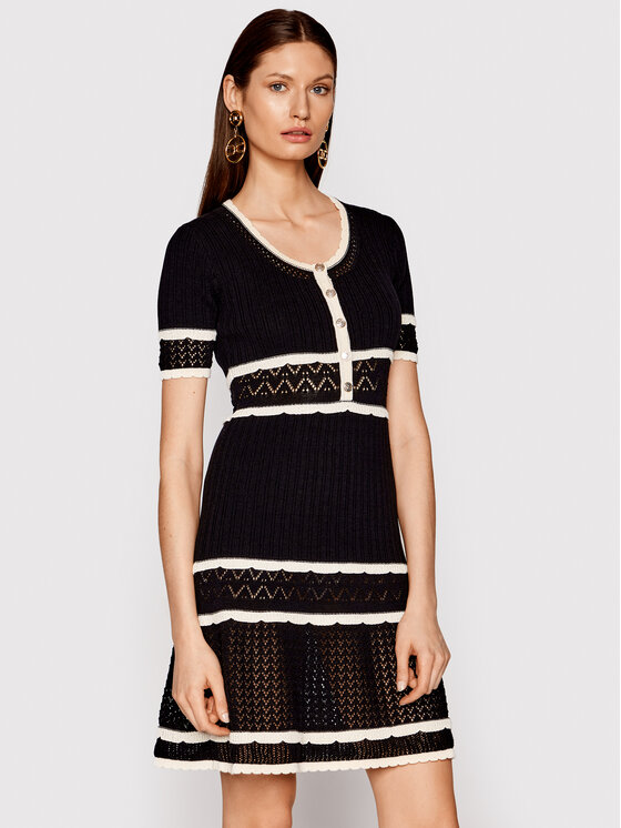 PINKO Pinko Vestito di maglia Fantasia PE 21 BLK01 1G15PW Y6T5 Nero Regular Fit