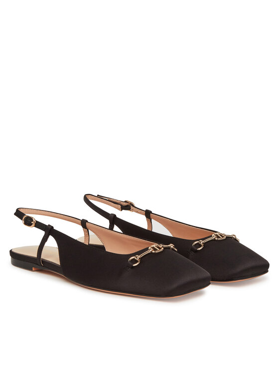TWINSET TWINSET Baleriny 251TCP082 Czarny