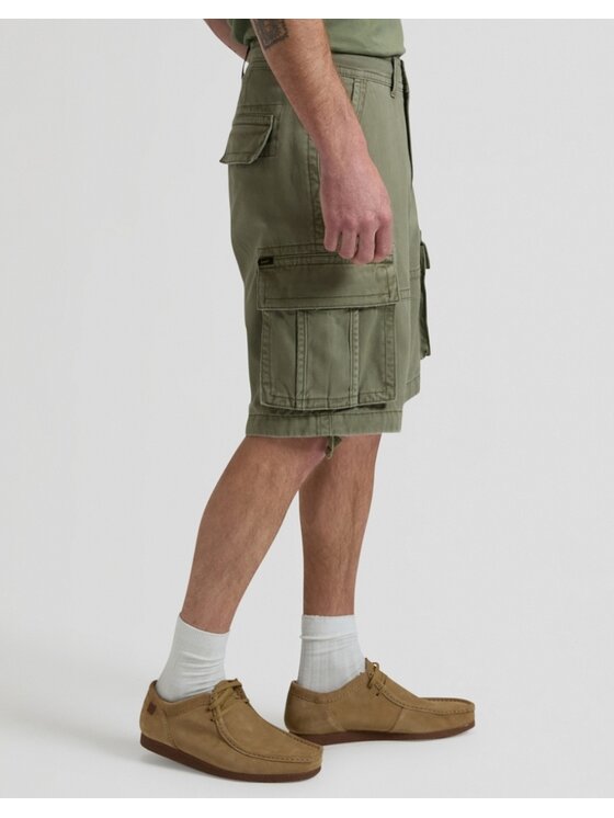 Lee Lee Szorty materiałowe Sierra Short Zielony Basic Fit