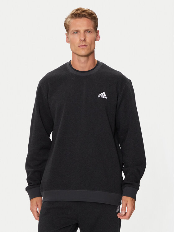 adidas Felpa Seasonal Essentials IX1301 Nero Regular Fit Modivo