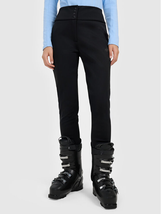 4F 4F Spodnie narciarskie SKIWEAR Czarny Slim Fit
