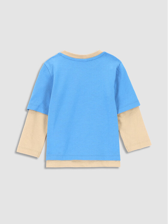 Coccodrillo Coccodrillo Bluzka WC3143102SKN Błękitny Regular Fit