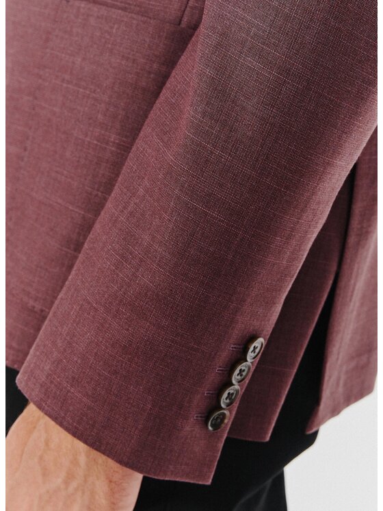 Pako Lorente Pako Lorente Marynarka P24WF-3X-017 Bordowy Slim Fit