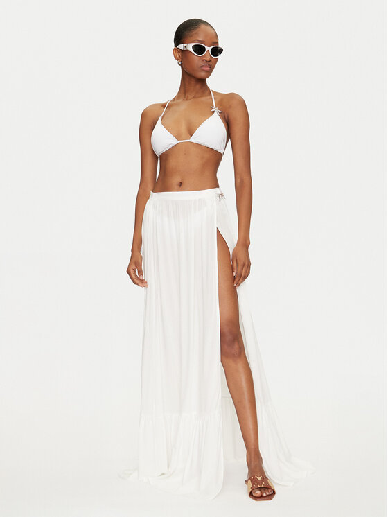 Guess Guess Φούστα maxi E5GD05 WH3X2 Λευκό Regular Fit