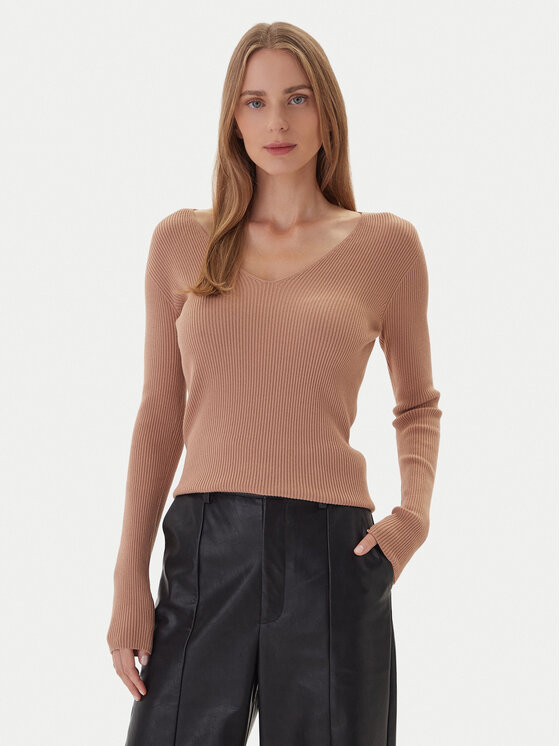 Kontatto Kontatto Maglione 3M0818C Beige Slim Fit