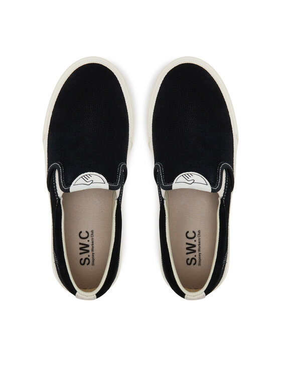 S.W.C Stepney Workers Club S.W.C Stepney Workers Club Sneakers aus Stoff Lister YA03014 Schwarz