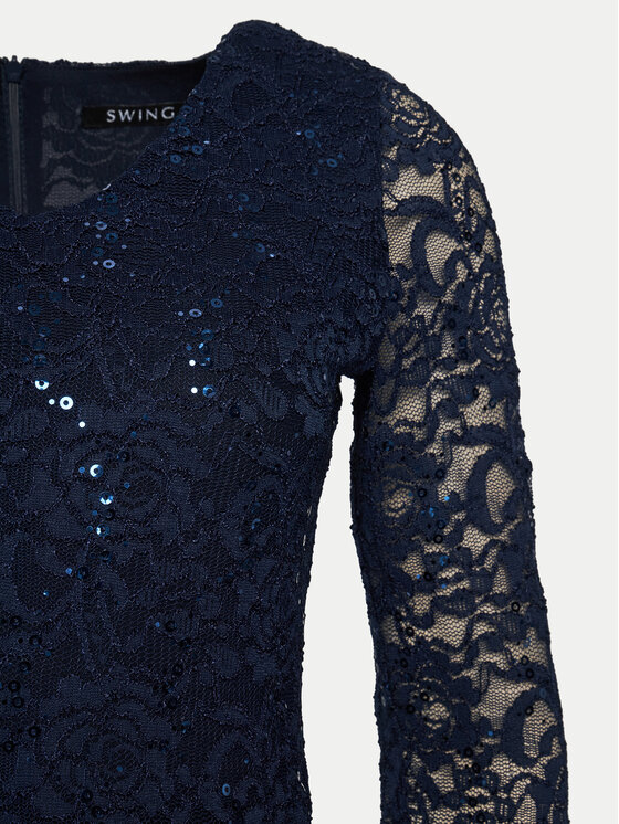 Swing Swing Coctailkleid 5AI08900 Dunkelblau Regular Fit
