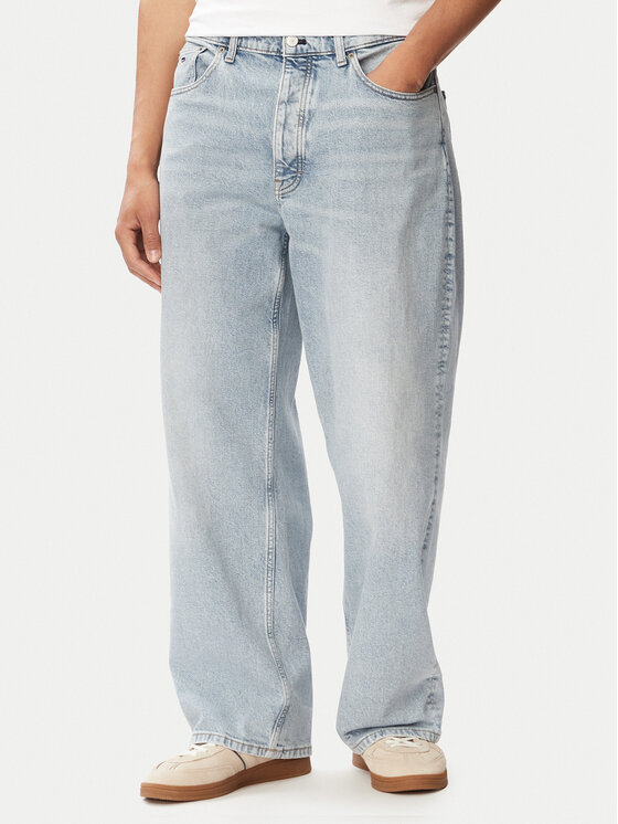 Tommy Jeans Blugi Theo Baggy DM0DM23739 Albastru deschis Loose Fit