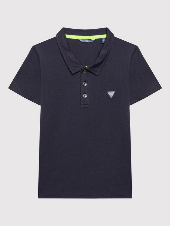 Guess Polokošeľa L2GP02 KAPY0 Tmavomodrá Regular Fit