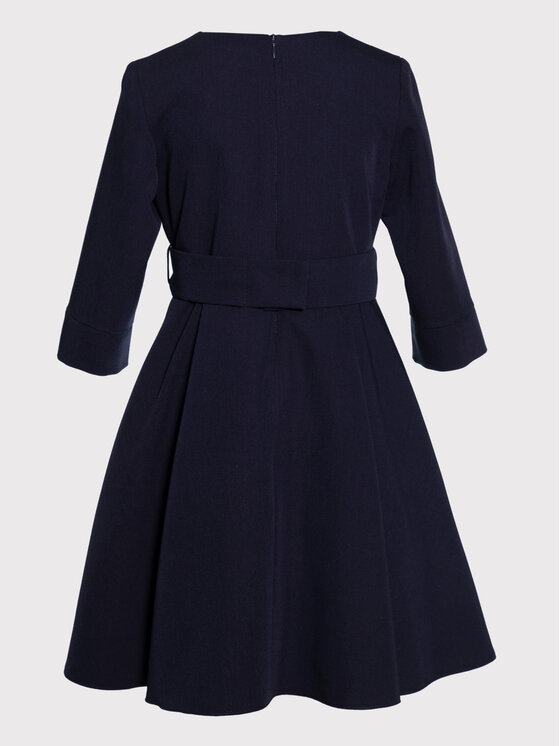 SLY SLY Sukienka 3S-201 Granatowy Comfortable Fit