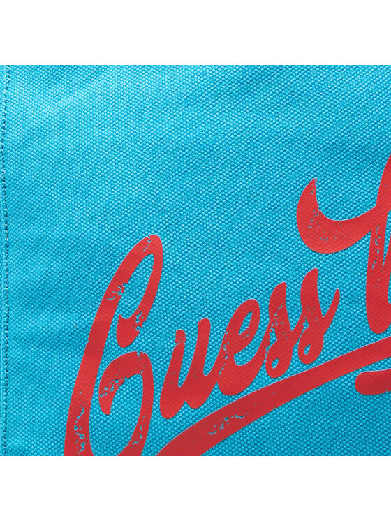 Guess Guess Ročna torba Canvas Beach Bag E2GZ03 WO00F Modra