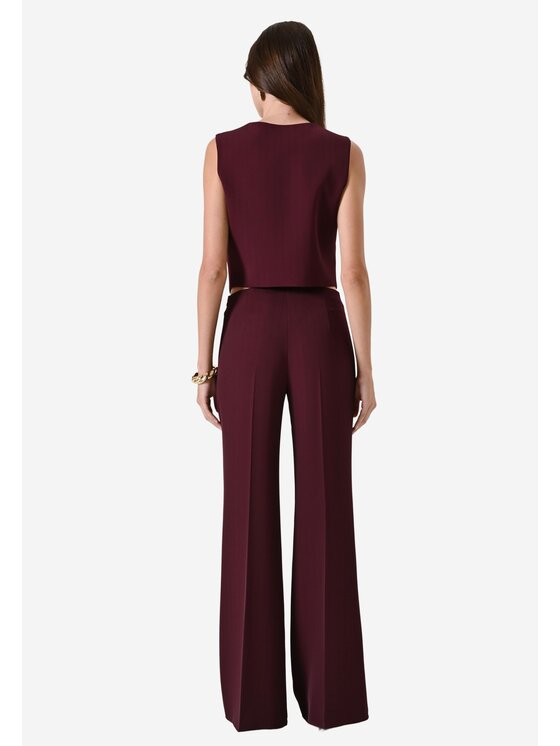 Rinascimento Rinascimento Παντελόνι Palazzo Pantalone donna Μπορντό Regular Fit