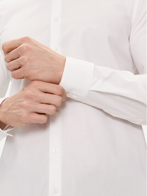 Calvin Klein Calvin Klein Camicia K10K112587 Bianco Slim Fit