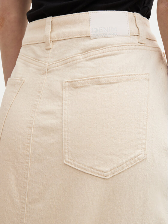 Tom Tailor Denim Tom Tailor Denim Φούστα τζιν 1045506 Μπεζ Regular Fit