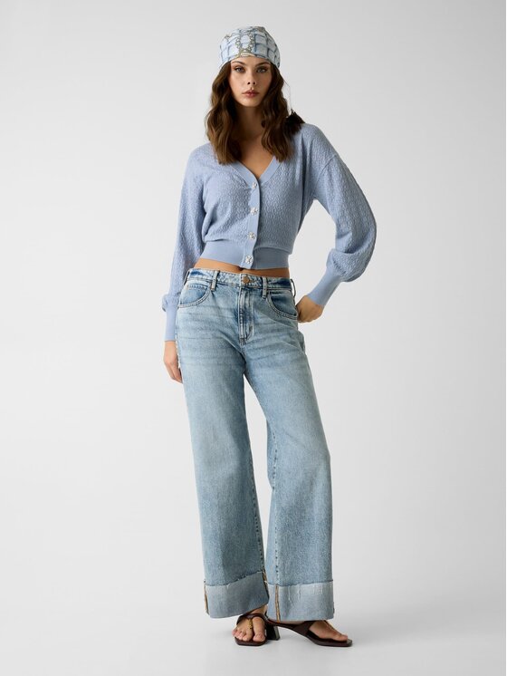 Guess Guess Kardigan 183081 Modrá Classic Fit