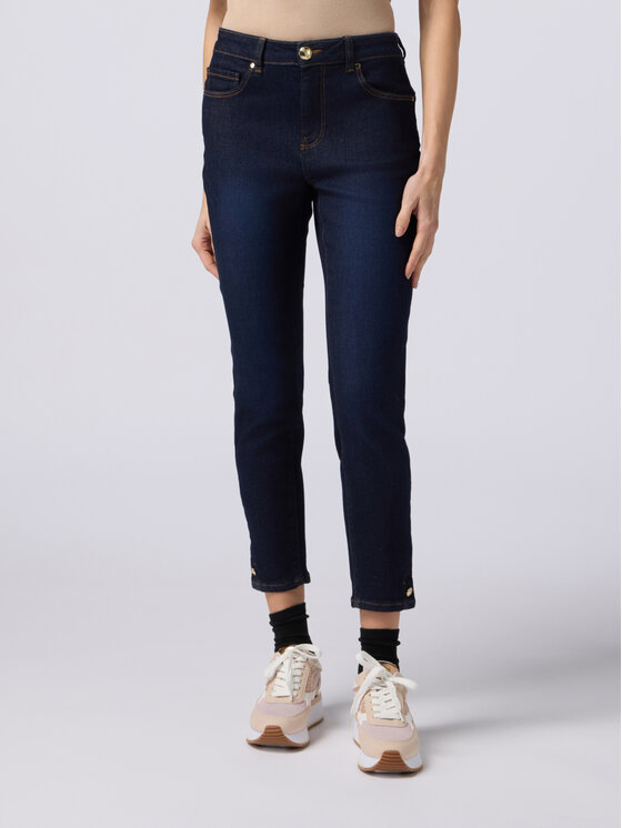 Oltre Oltre Jeans P496R008186N034 Blu Skin Fit