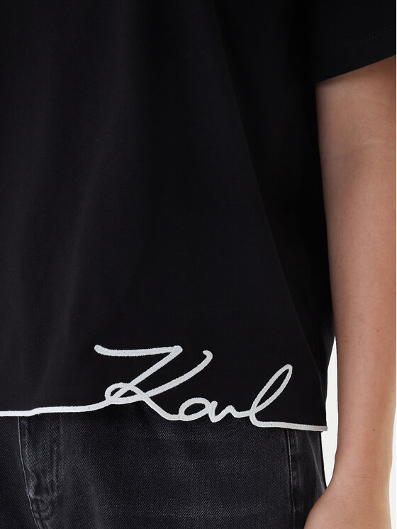 KARL LAGERFELD KARL LAGERFELD T-Shirt B1W17031 Černá Relaxed Fit